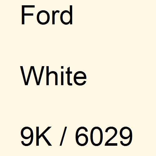 Ford, White, 9K / 6029.